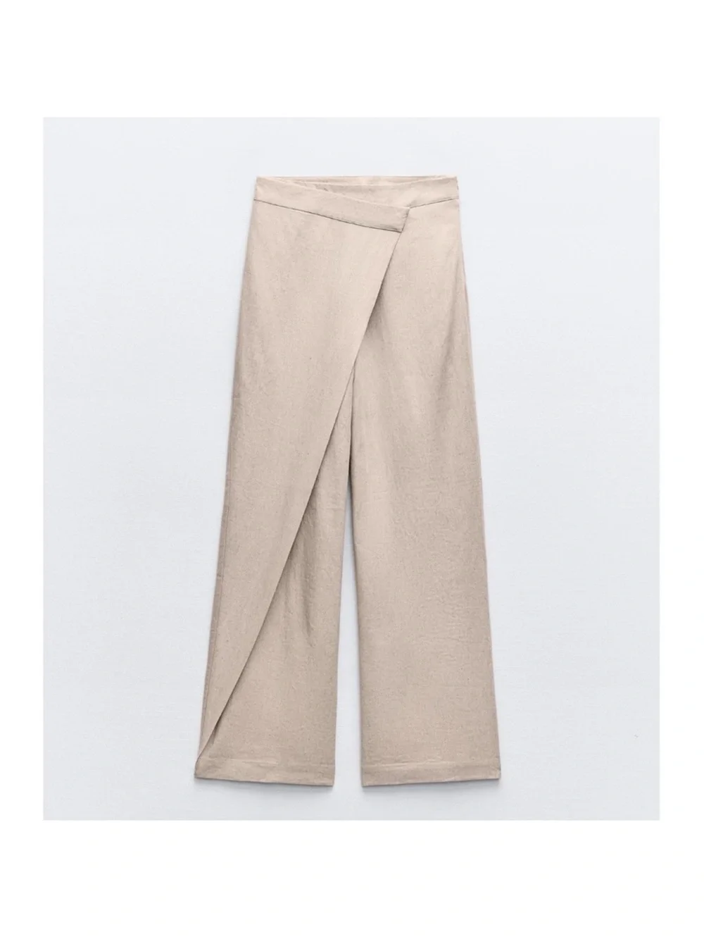 Zara LINEN BLEND PAREO PANTS